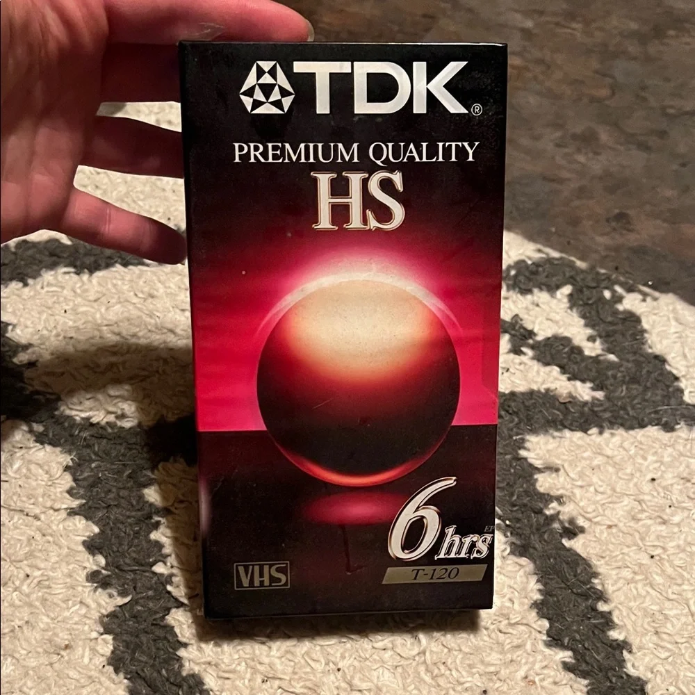 TDK Premium Quality HS VHS T-120 Tape - sealed
